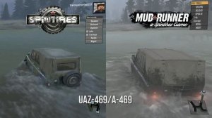 Spintires vs Mudrunner | The comparison
