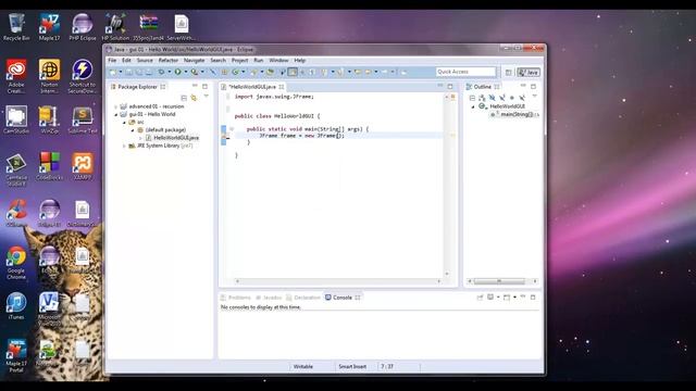 Java Swing GUI 1 - Hello World смотреть онлайн