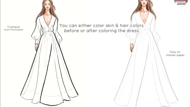 How to use fashion figure template to draw your fashion design looks (Quick introduction) смотреть онлайн