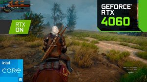 The Witcher 3 : RTX 4060 + i5-12400F : Ultra Settings, DLSS 3 ON/OFF