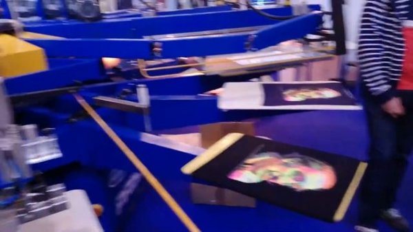 ПЕЧАТЬ ВОДНЫМИ КРАСКАМИ НА ОБОРУДОВАНИИ PRINTEX PRISM II 12/14.  7 ЦВЕТОВ. ТЕКСТИЛЬЛЕГПРОМ 2017