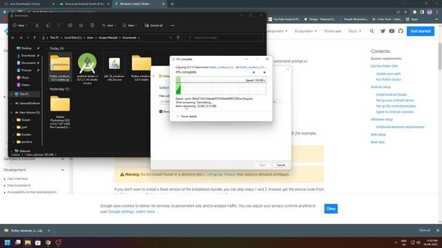 how to install flutter and full setup in windows 10 & 11 2022 смотреть онлайн