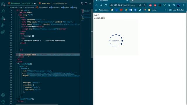 Curso Vue 3 | Introduccion | v-bind Vue 3 | Video 7 смотреть онлайн