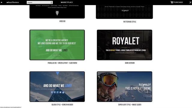 Royalet - One Page Bootstrap WordPress Theme смотреть онлайн