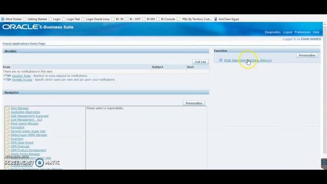 1- Login, Switch Responsibility, Favorites, and Top 10 List смотреть онлайн