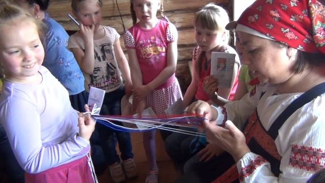 Плетение поясков в технике "дёрганцы" смотреть онлайн