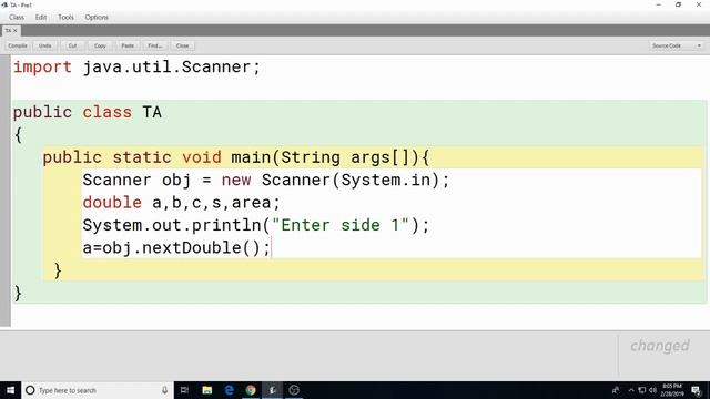 Write a program to find area of trinagle using Heron formula in java with bluej смотреть онлайн