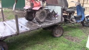 Моторолер муравей DIY .С полуприцепом.!