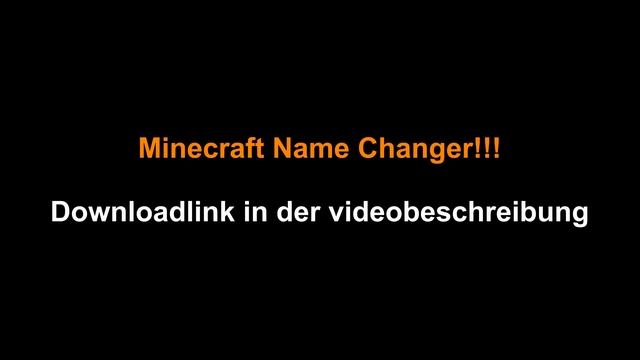 Minecraft Account - Name Changer!!! смотреть онлайн