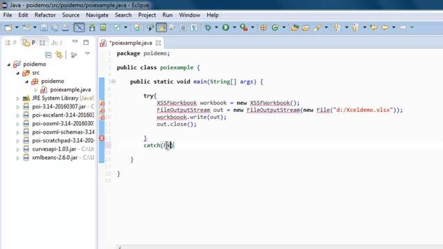 Create Excel File Java Apache POI смотреть онлайн