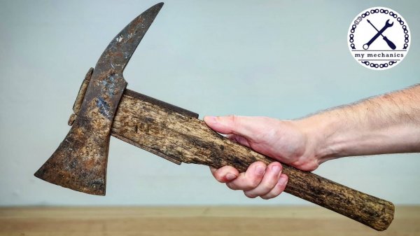 Antique Firefighter Axe - Restoration (2160p_25fps_AV1-128kbit_AAC)