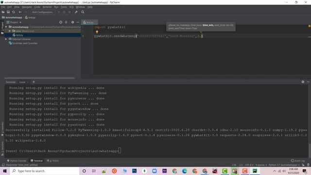 Automate whatsapp messages python with 4 lines of code | pywhatkit смотреть онлайн