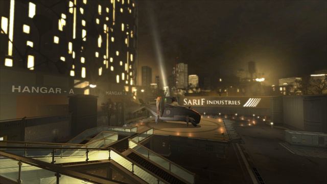 Deus Ex: Human Revolution - Sarif Industries Hangar (1 Hour Of Music & Ambience)