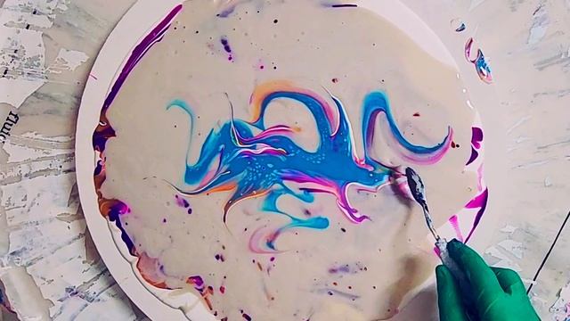 'Garden of Life' ~ Beautiful Bloom Swipe With Embellishments #tlp #acrylicpouring #fluidart #posca смотреть онлайн