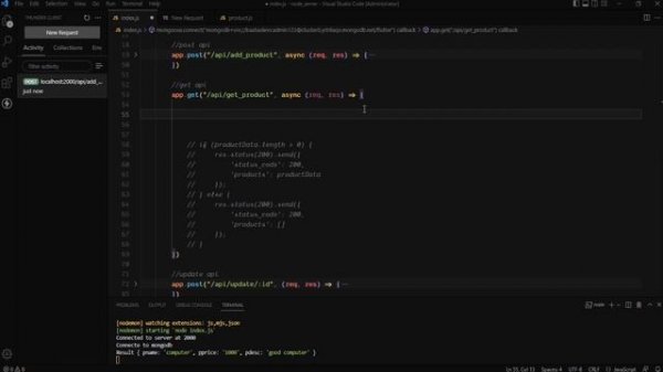 Node JS Express MongoDB CRUD REST API Tutorial | Flutter Node JS Backend | Flutter Tutorial