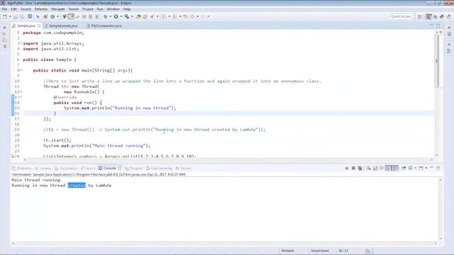 Lambda Expression | Java8 смотреть онлайн