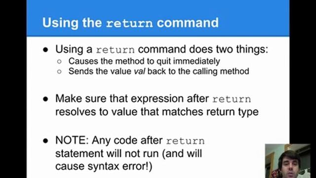 Adding Return Values смотреть онлайн