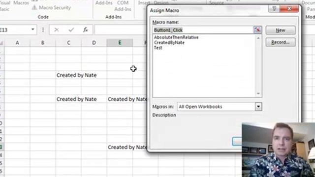 Excel Video 408 Creating a Button to Run a Macro смотреть онлайн
