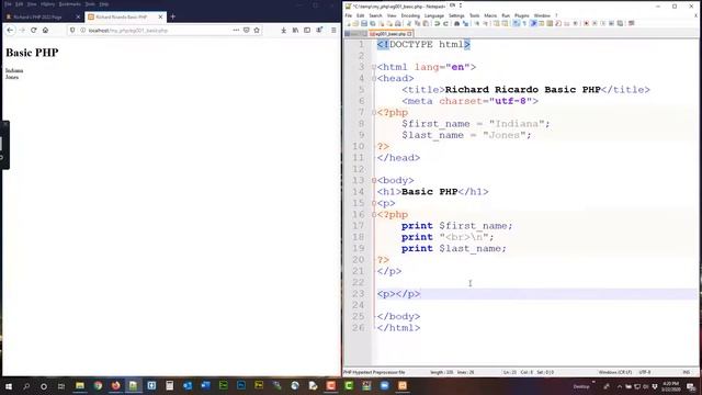 Tutorial php 2022 - 006 xampp basic php 6 смотреть онлайн