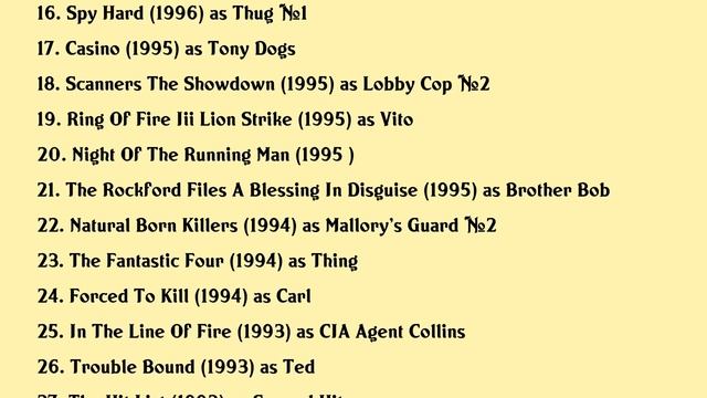 Carl Ciarfalio Movies list Carl Ciarfalio| Filmography of Carl Ciarfalio смотреть онлайн