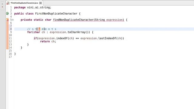 #4: Find First Non Duplicate Character From String - Java [WeTechie] смотреть онлайн
