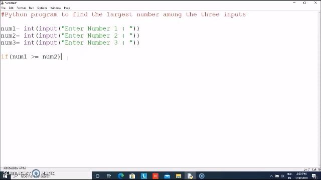 Largest Number In Python смотреть онлайн