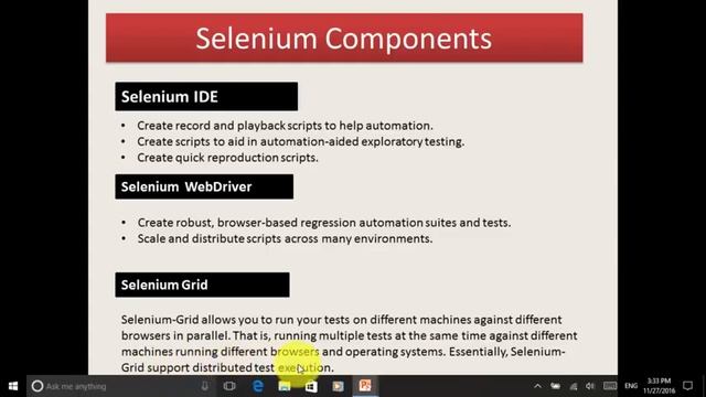 Lesson 1 Selenium Components смотреть онлайн