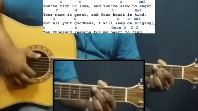 10000 reasons (BLESS THE LORD) - GUITAR TUTORIAL смотреть онлайн