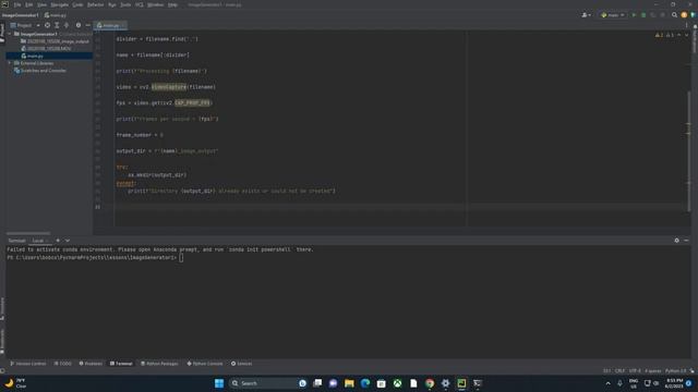 Generating images from video with Python and CV2 смотреть онлайн