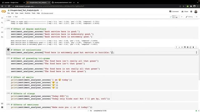 Unsupervised Vader Sentiment Analysis of text with Python смотреть онлайн