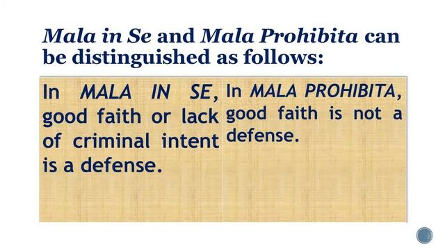 MALA IN SE VS. MALA PROHIBITA | Explained In 6 Minutes | Criminal Law Lecture Series...