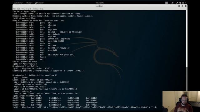 Demo4 - Stack Overflow + Shellcode смотреть онлайн