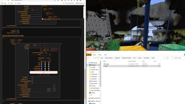 Minecraft Custom Chest Loot Table Mini-Tutorial смотреть онлайн