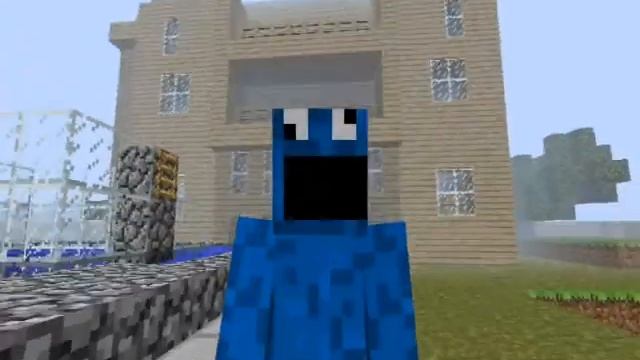 Minecraft Cookie monster skin смотреть онлайн