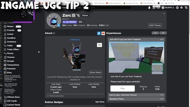 How to Get FREE INGAME UGC LIMITEDS QUICKLY and EASILY.. (Roblox Tutorial) смотреть онлайн