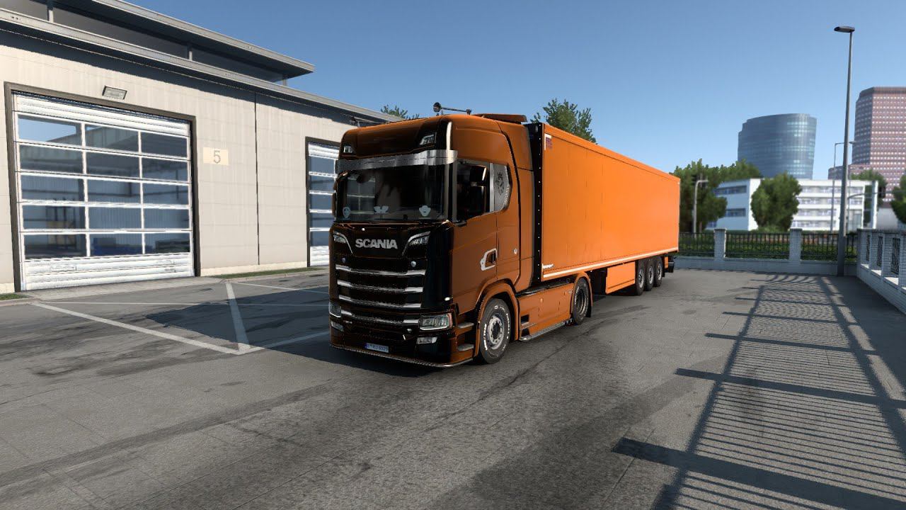 Возим грузы в Euro truck simulator 2. Стрим-конвой. Euro truck simulator 2. смотреть онлайн