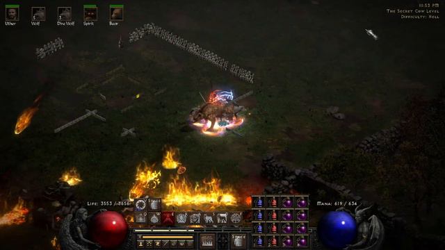 Druid Fire 2.4 Ladder - Cow Run, insane build. смотреть онлайн