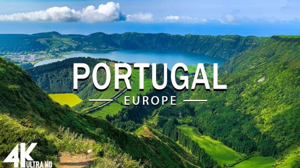 FLYING OVER PORTUGAL (4K UHD) - Relaxing Music Along With Beautiful Nature Videos - 4K Video UltraHD