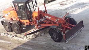 Работа грейдера ГС-14.02