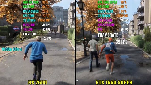 AMD RX 7600 vs GTX 1660 SUPER | Test in 7 Games смотреть онлайн