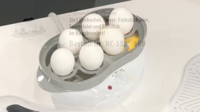 Rosenstein & Söhne 2in1 Eierkocher mit Warmhalte-Funktion смотреть онлайн
