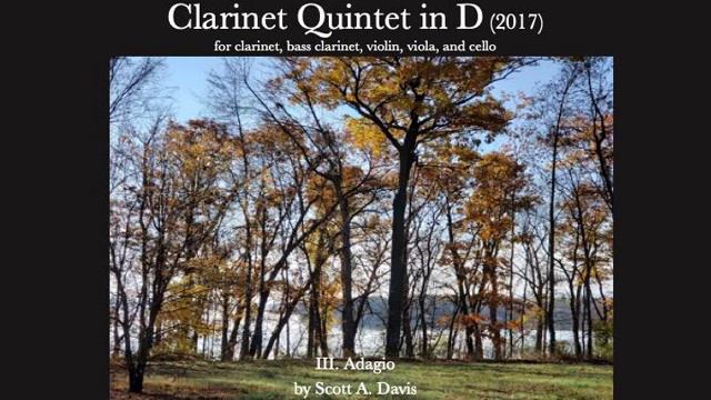 Clarinet Quintet in D: III. Adagio by Scott A. Davis смотреть онлайн