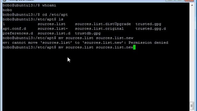 SOLVED and EXPLAINED`can't move sources.list to sources.list.original "permission denied"' смотреть онлайн