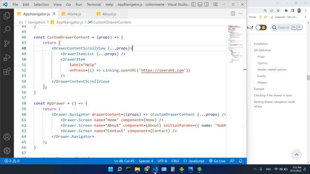 55 - React Native Class 4 | Drawer Navigator | Custom Drawer Component | Muhammad Umair Ahmad смотреть онлайн