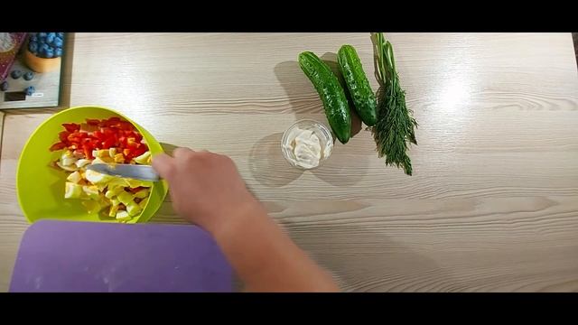 Вкусный салат на быструю руку! / Delicious Salad For A Quick Hand!