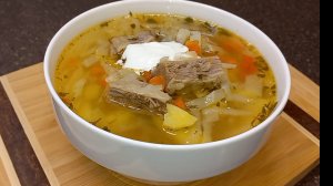 ЩИ из СВЕЖЕЙ КАПУСТЫ на мясном бульоне Без зажарки!