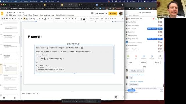 CSCI4208 - Lecture 26: React - JSX, Props & Components смотреть онлайн