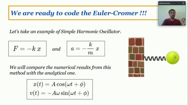 Part 1 : Introduction to Molecular Dynamics | Euler-Cromer method смотреть онлайн