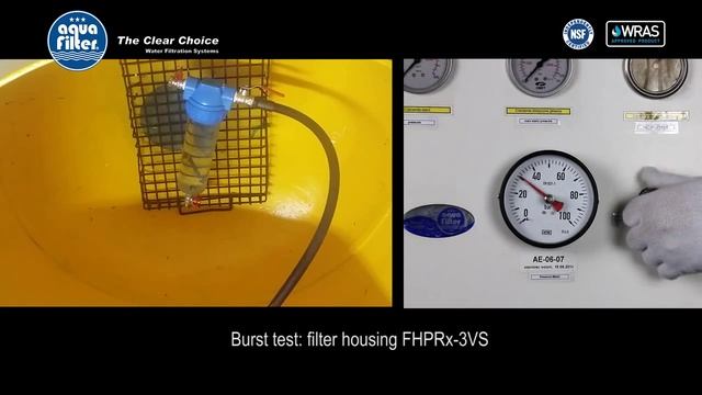 Тест корпуса фильтров FHPRx 3VS, FHPRx 3V R от Aquafilter смотреть онлайн