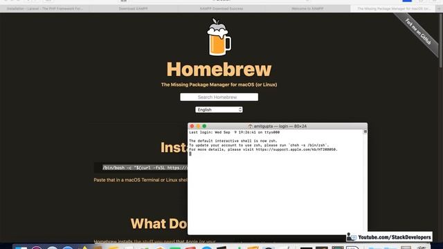 Install Laravel 8 in Mac OS X | Install Xampp | Install Brew | Install Composer смотреть онлайн
